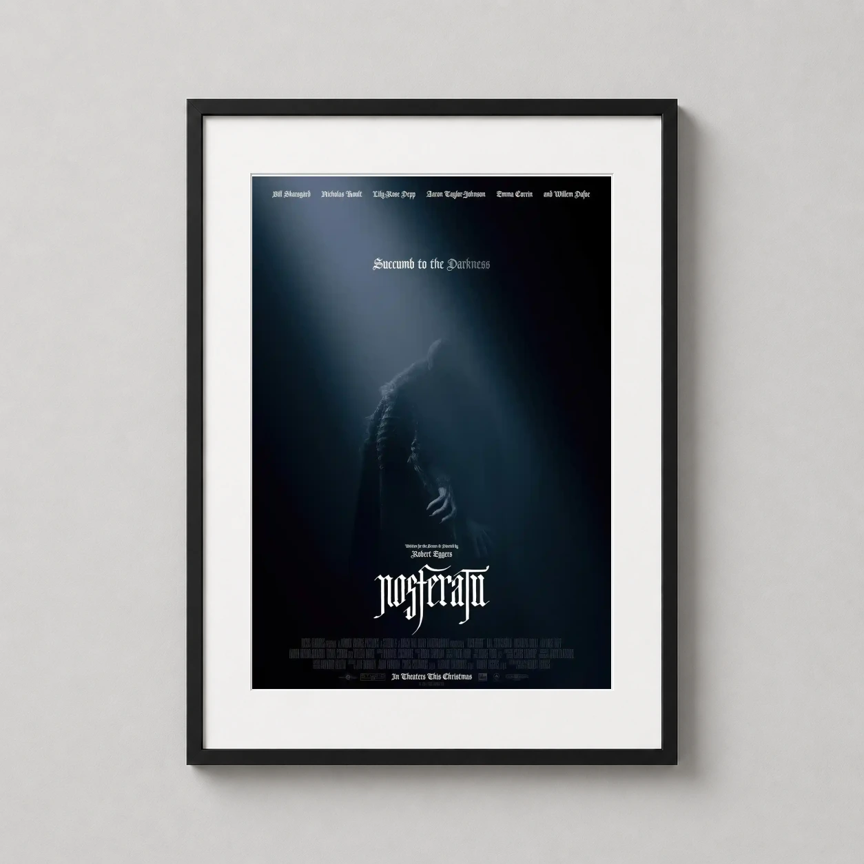 Nosferatu 2024 — nosferatu 2024 Gothic Movie Poster Shadow Horror Art Print brings