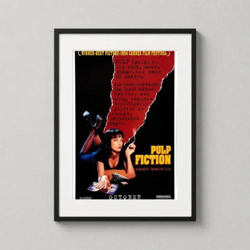 Pulp Fiction Mia Wallace Definition Art Movie Poster