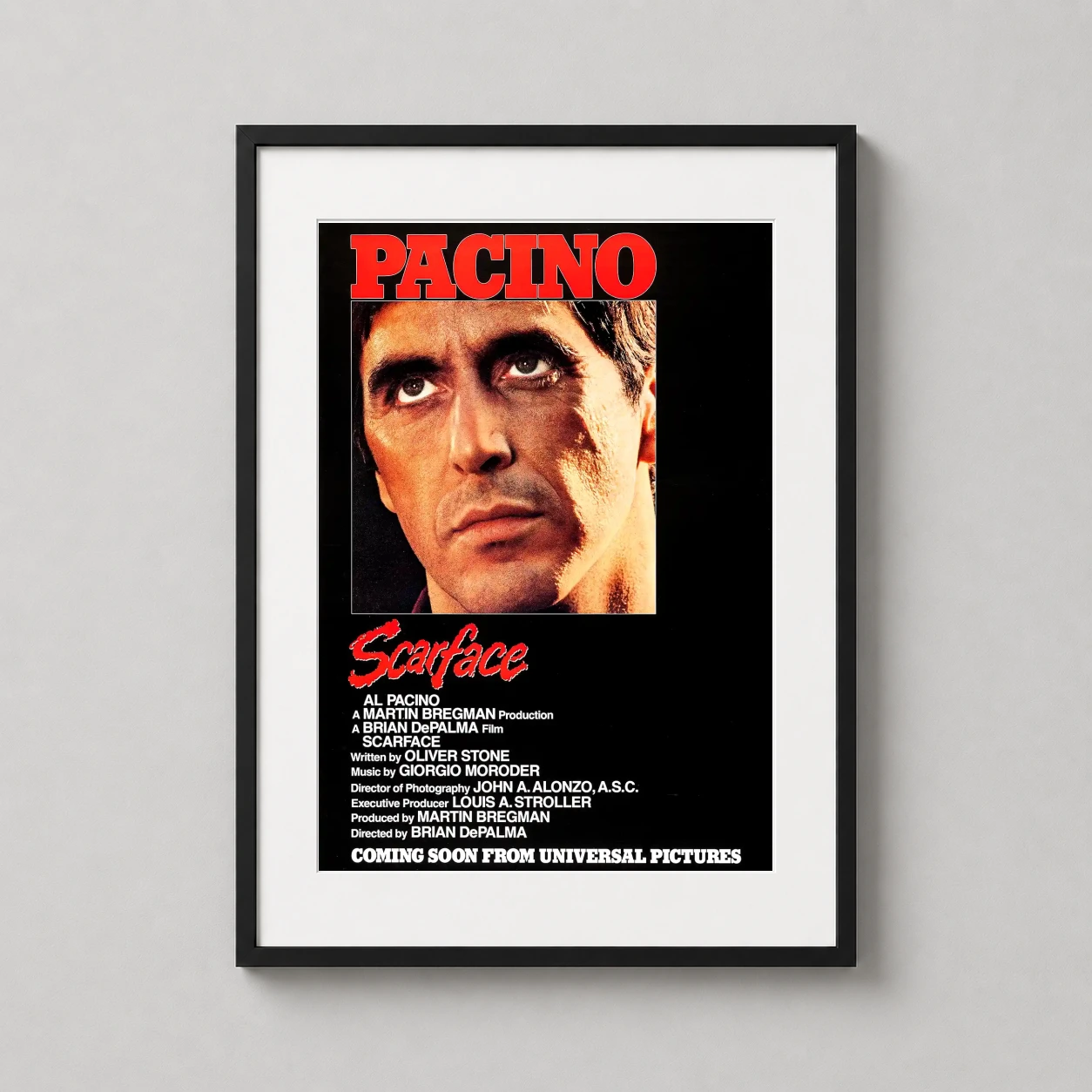 Scarface Vintage Al Pacino — sharper film identity with Vintage Scarface Movie Poster Al Pacino