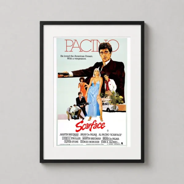 Tony Montana Scarface 1983 Al Pacino Movie Poster