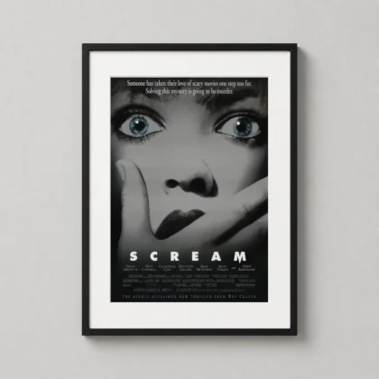Scream 1996 Horror – Iconic Slasher movie poster for gallery wall display by MerchFuse