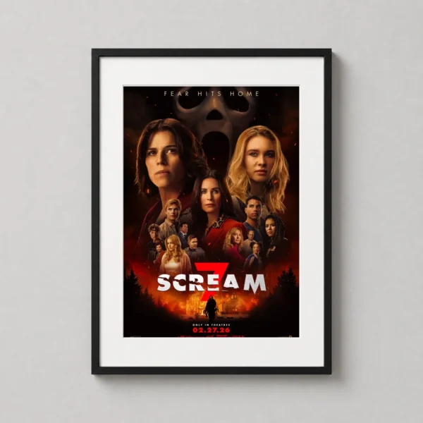 Scream 7 Ghostface Sidney Prescott Movie Poster