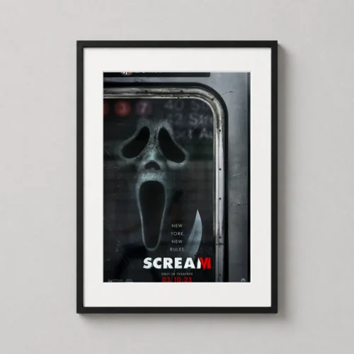 Scream VI Ghostface Subway Door New York Slasher Movie Poster