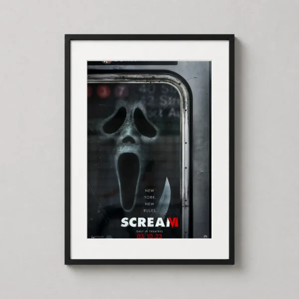 Scream VI Ghostface Subway Door New York Slasher Poster Movie Poster