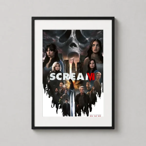 Scream VI Ghostface New York City Movie Cast Movie Poster