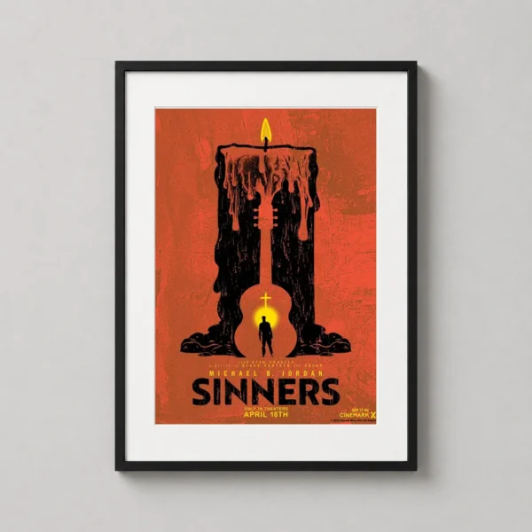Sinners 2025 Michael B. Jordan Gritty Movie Poster