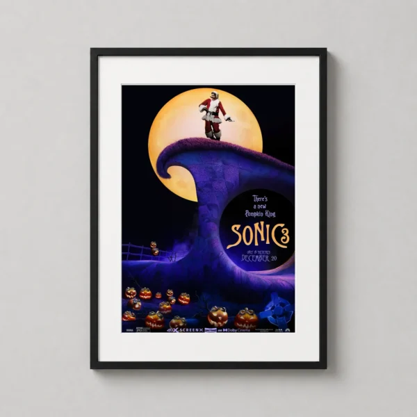 Dr. Robotnik Pumpkin King Sonic 3 Crossover Movie Poster