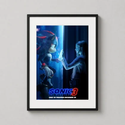 Sonic The Hedgehog 3 Movie Poster Shadow - movie poster from MerchFuse