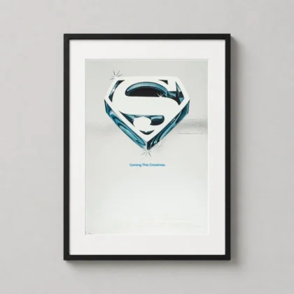 Superman 1978 Movie Poster Iconic Chrome - movie poster from MerchFuse