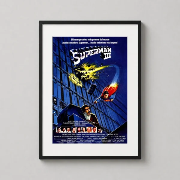 Superman III 1983 Classic Movie Poster