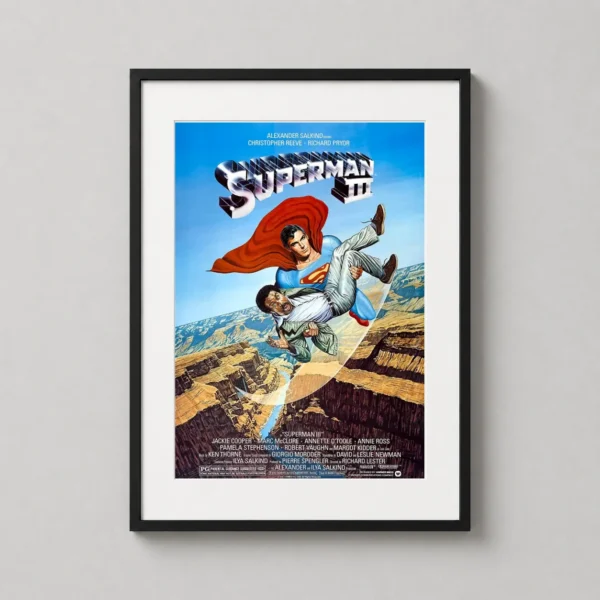 Superman III Christopher Reeve Classic Movie Poster