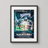 Superman III 1983 Retro Sci-Fi Comedy Movie Poster