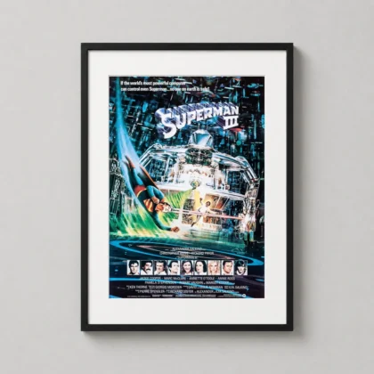 Superman III Movie Poster 1983 Retro - movie poster from MerchFuse