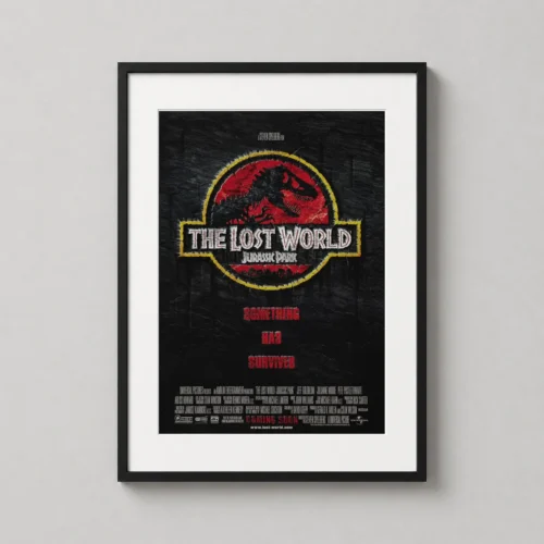 The Lost World Jurassic Park Classic T-Rex Logo Movie Poster