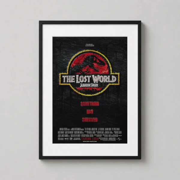 The Lost World Jurassic Park Classic T-Rex Logo Print Movie Poster