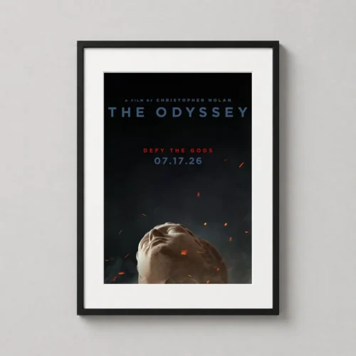 Odyssey Christopher Nolan Minimalist Fallen Statue Movie Poster