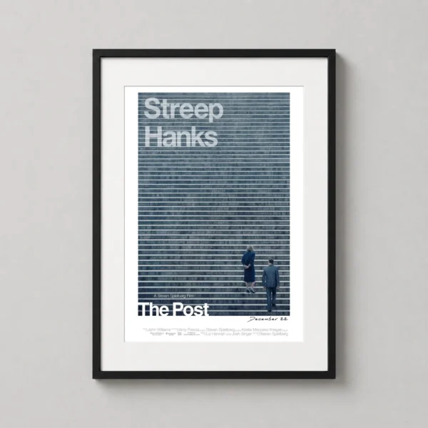 The Post Minimalist Streep and Hanks Poster Movie Poster