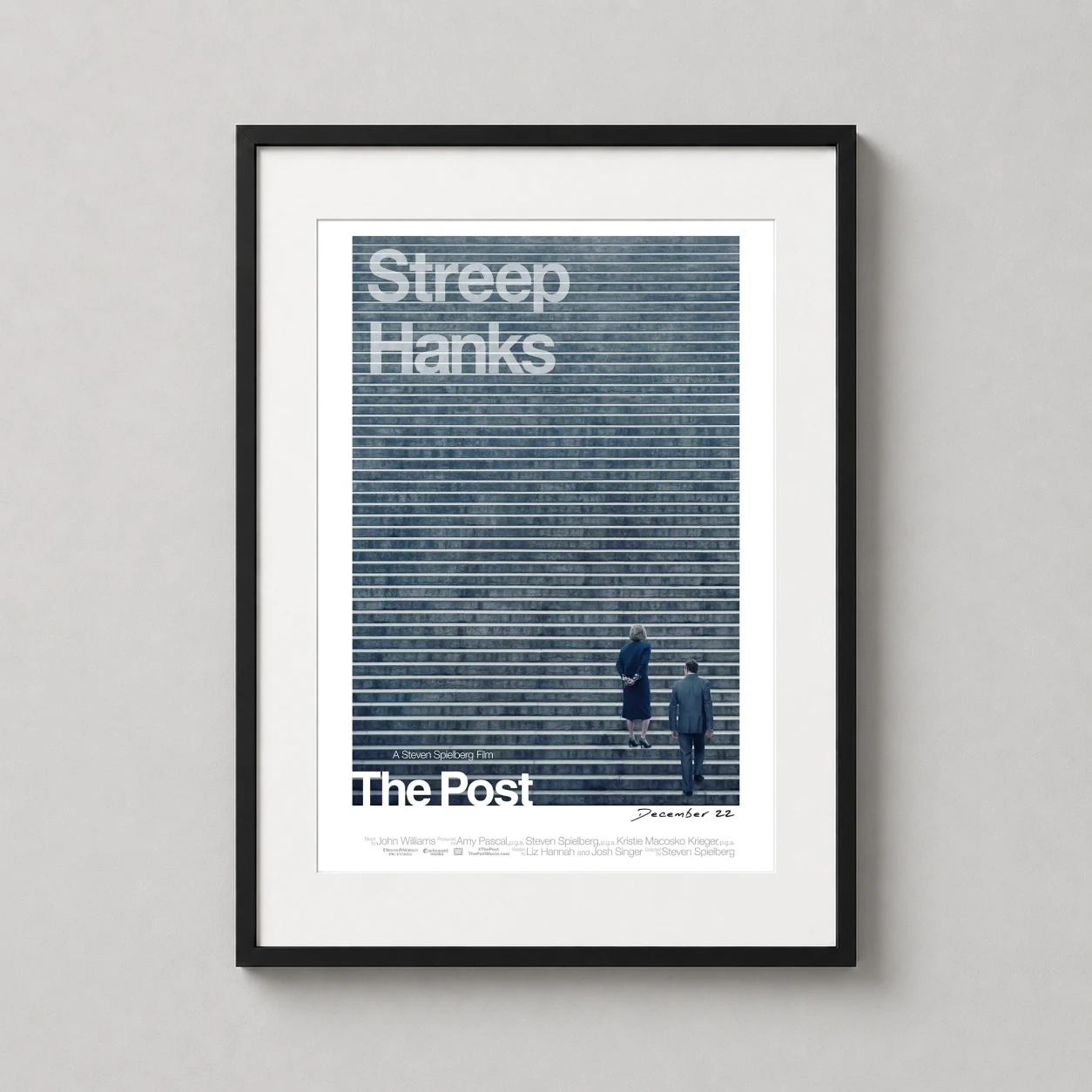 Post Minimalist Streep Hanks — geometric minimalist design featuring Meryl Streep and Tom Hanks