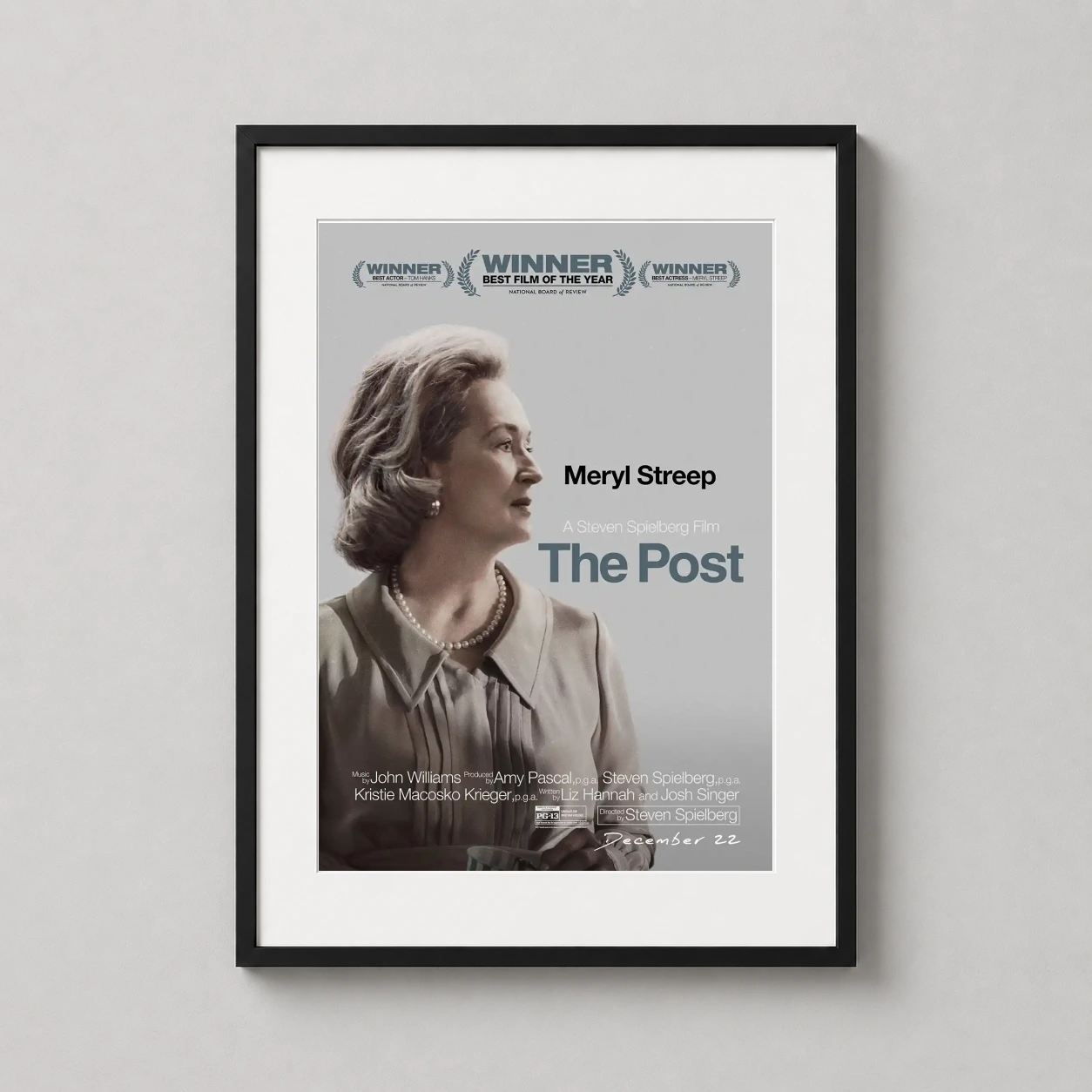 Post Meryl Streep Portrait — sophisticated portrait of Meryl Streep as Kay Graham in Steven