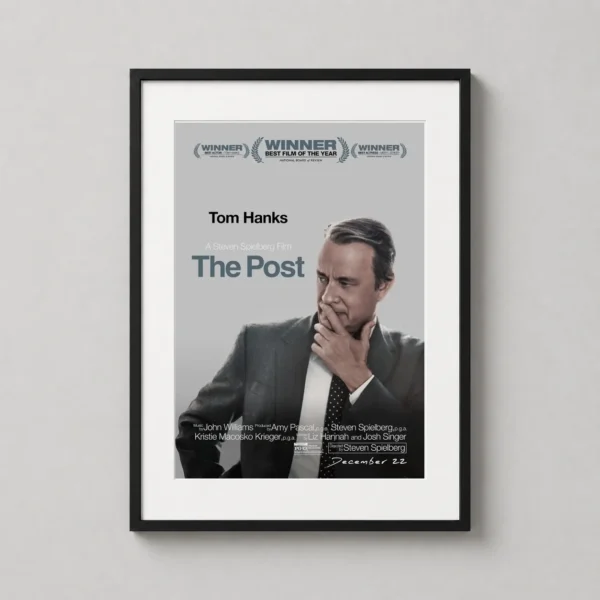 The Post Tom Hanks Contemplative Movie Poster