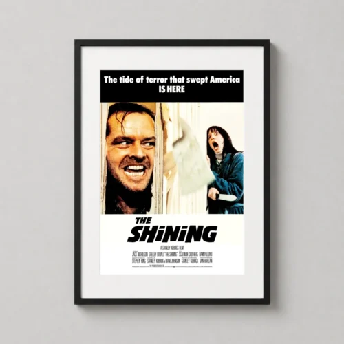 The Shining 1980 Axe Scene Stanley Kubrick Movie Poster