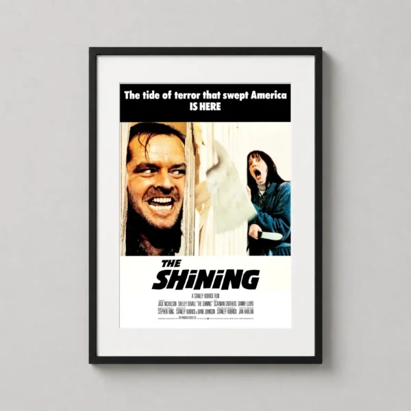 The Shining 1980 Axe Scene Stanley Kubrick Movie Poster