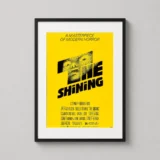 The Shining 1980 Saul Bass Yellow Horror Movie Poster