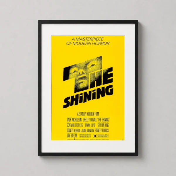 The Shining 1980 Saul Bass Yellow Horror Movie Poster