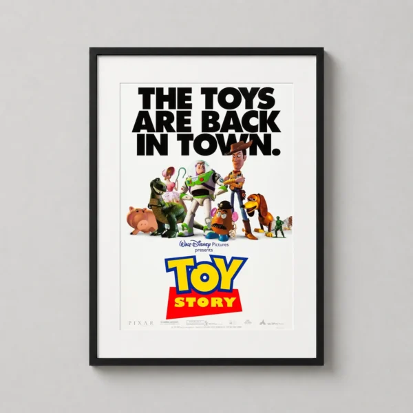 Toy Story 1995 Main Cast Movie Poster Print
