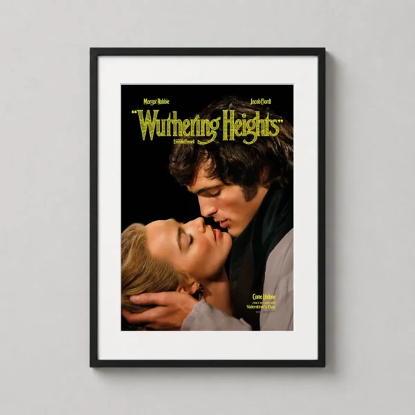 Wuthering Heights, Margot Robbie and Jacob Elordi Movie Poster