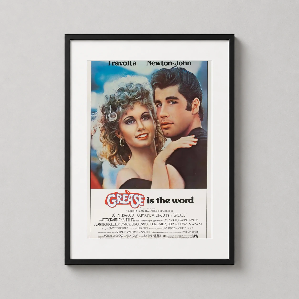Grease — vintage film poster for the 1978 musical Grease featuring an