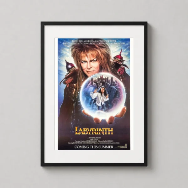 Labyrinth 1986 Jareth and Sarah Crystal Ball Movie Poster