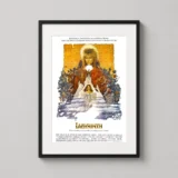 Labyrinth 1986 Jareth and Sarah Fantasy Movie Poster