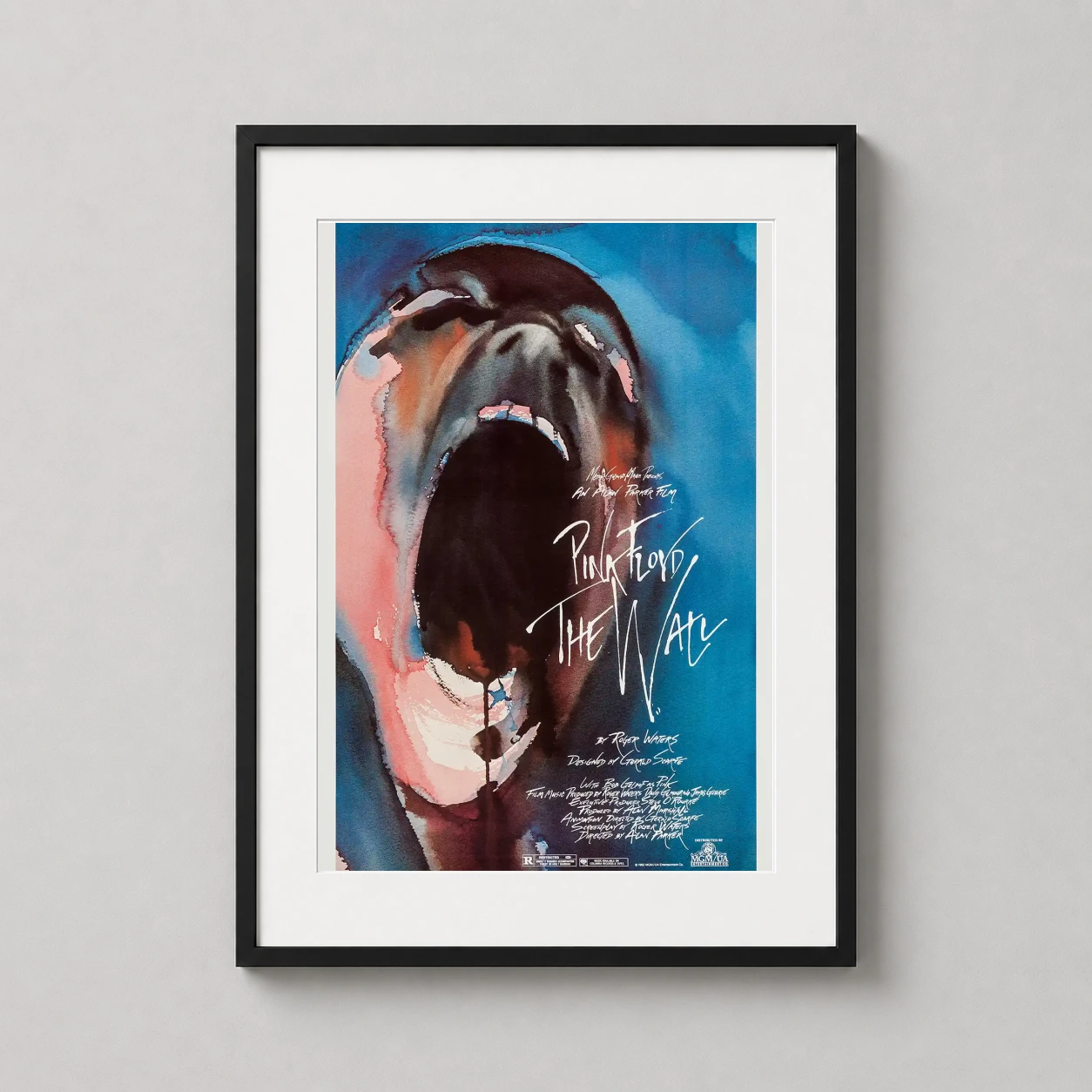 Pink Floyd the Wall — gerald Scarfe’s visceral screaming face illustration for Pink Floyd The