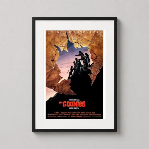 The Goonies 1985 Retro Classic Adventure Movie Poster