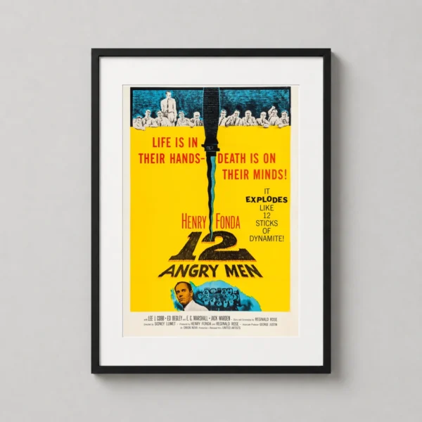 12 Angry Men 1957 Classic Vintage Drama Movie Poster