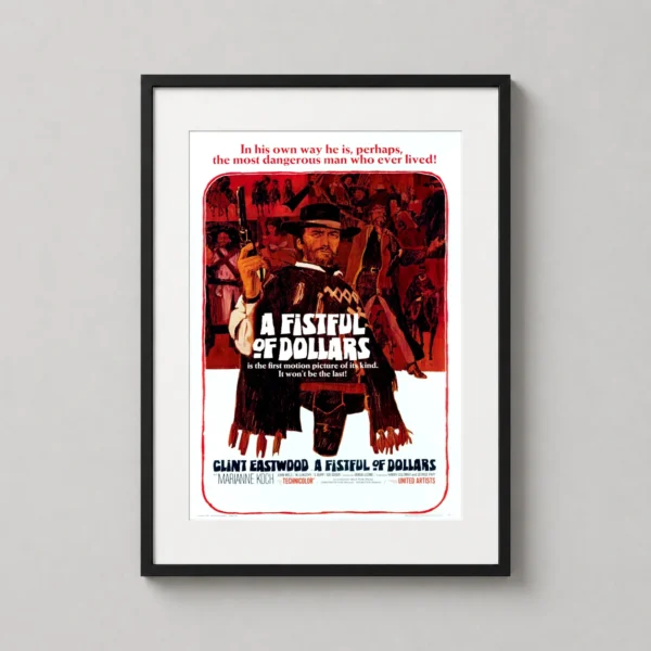 A Fistful of Dollars Clint Eastwood Western Movie Poster
