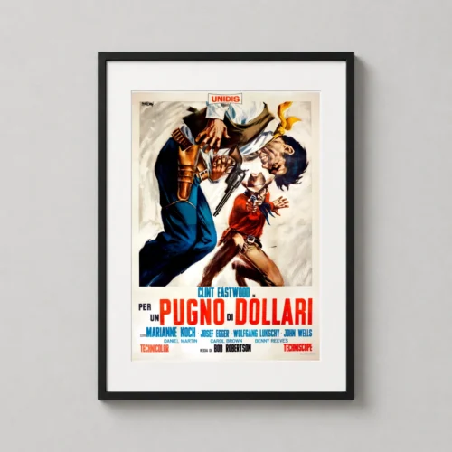 A Fistful of Dollars Italian Clint Eastwood Movie Poster