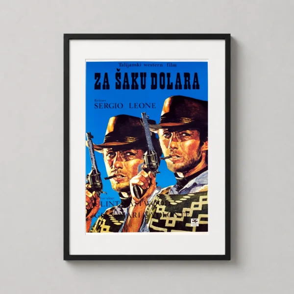 Fistful of Dollars Vintage Clint Eastwood Art Movie Poster