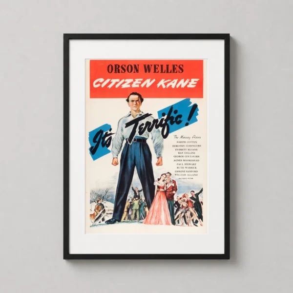 Citizen Kane Vintage Orson Welles, Alternate Artwork Movie Poster