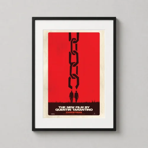 Django Unchained Minimalist Movie Poster Broken Chain