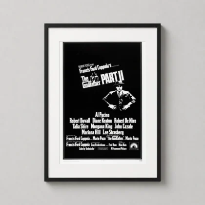Godfather Part Ii — godfather Part II Black-and-White Minimalist Art is presented as a