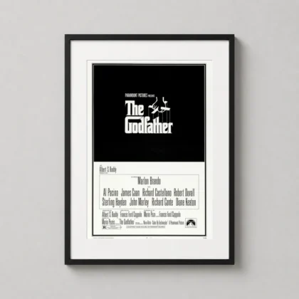 Godfather Classic Logo movie poster for gallery wall display by MerchFuse