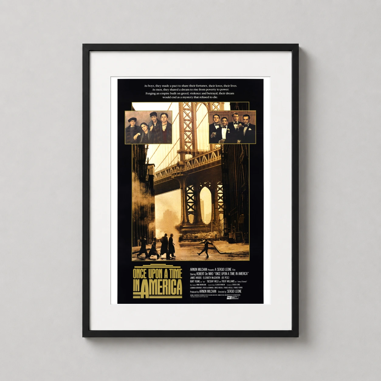 Once Upon Time America Manhattan Bridge — once Upon a Time in America Manhattan Bridge Movie Poster brings