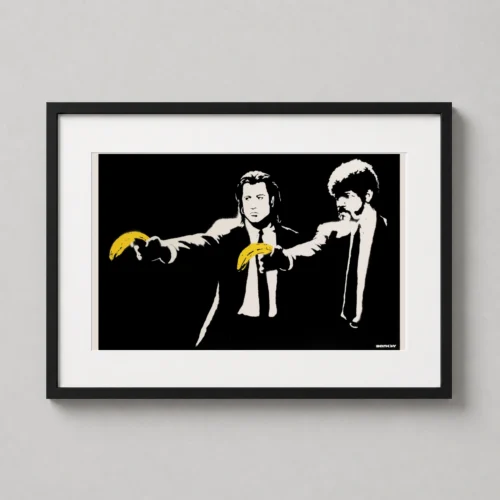 Banksy Pulp Fiction Banana Parody Movie Poster