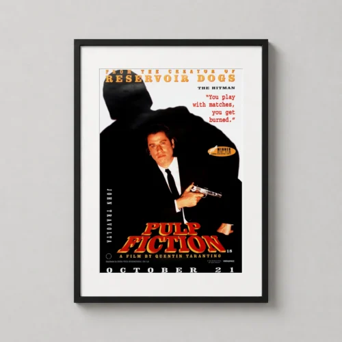 Pulp Fiction Vincent Vega Quentin Tarantino Movie Poster