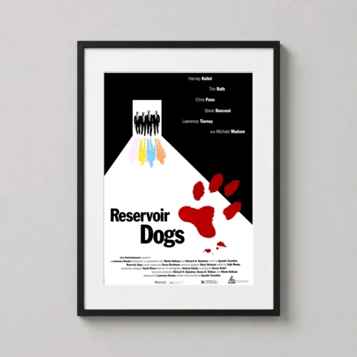 Reservoir Dogs Minimalist Suits & Shadows Movie Poster