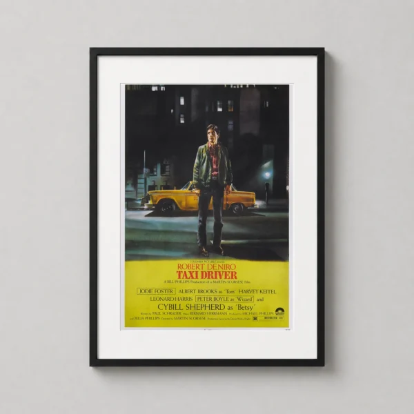 Taxi Driver 1976 Travis Bickle Vintage Movie Poster