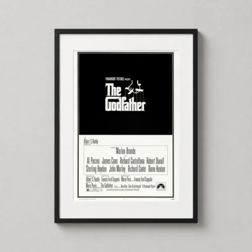 The Godfather 1972 Classic Movie Puppet Strings Logo Movie Poster