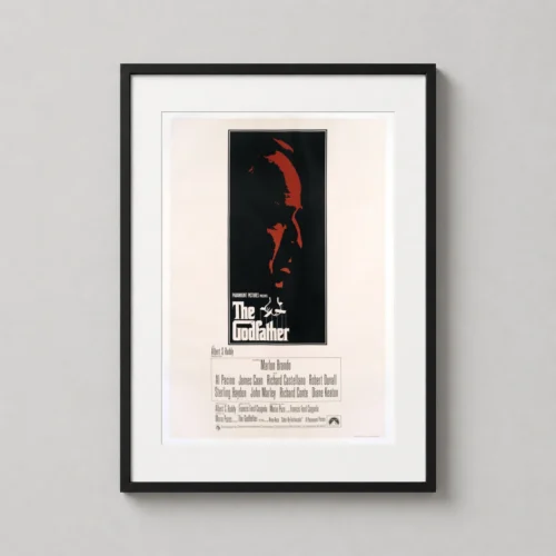 The Godfather Marlon Brando Profile Minimalist Movie Poster